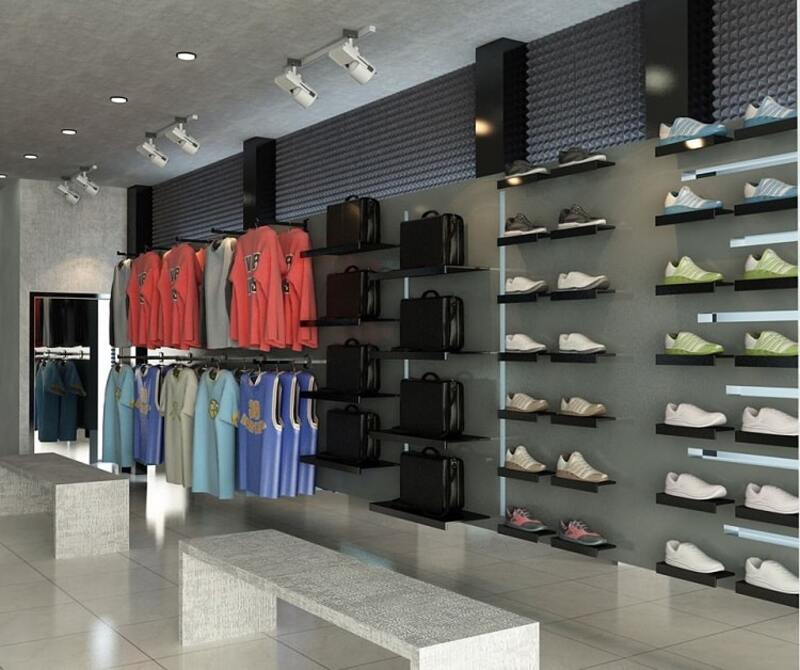 Thiết kế shop thể thao với diện tích nhỏ tối ưu hóa không gian