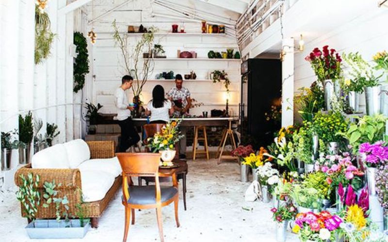 thiết kế shop hoa tươi nhỏ